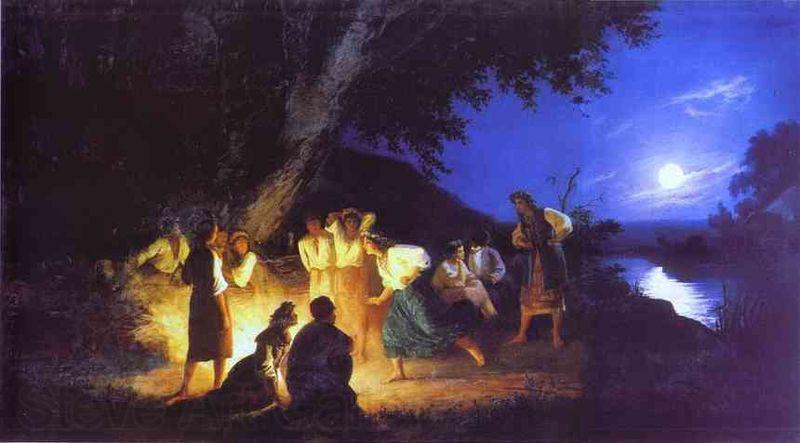 Henryk Siemiradzki Night on the Eve of Ivan Kupala Norge oil painting art